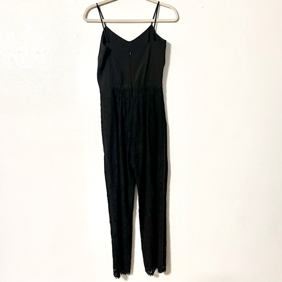 J. Crew Collection Black Leavers Lace Jumpsuit Women’s Size 0 - Picture 2 of 15